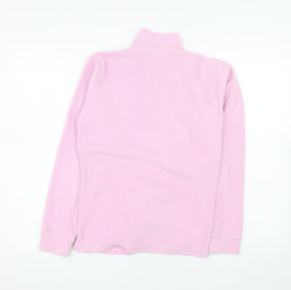 Trespass Womens Pink Fleece 1/4 Zip Pullover Sweatshirt Size M