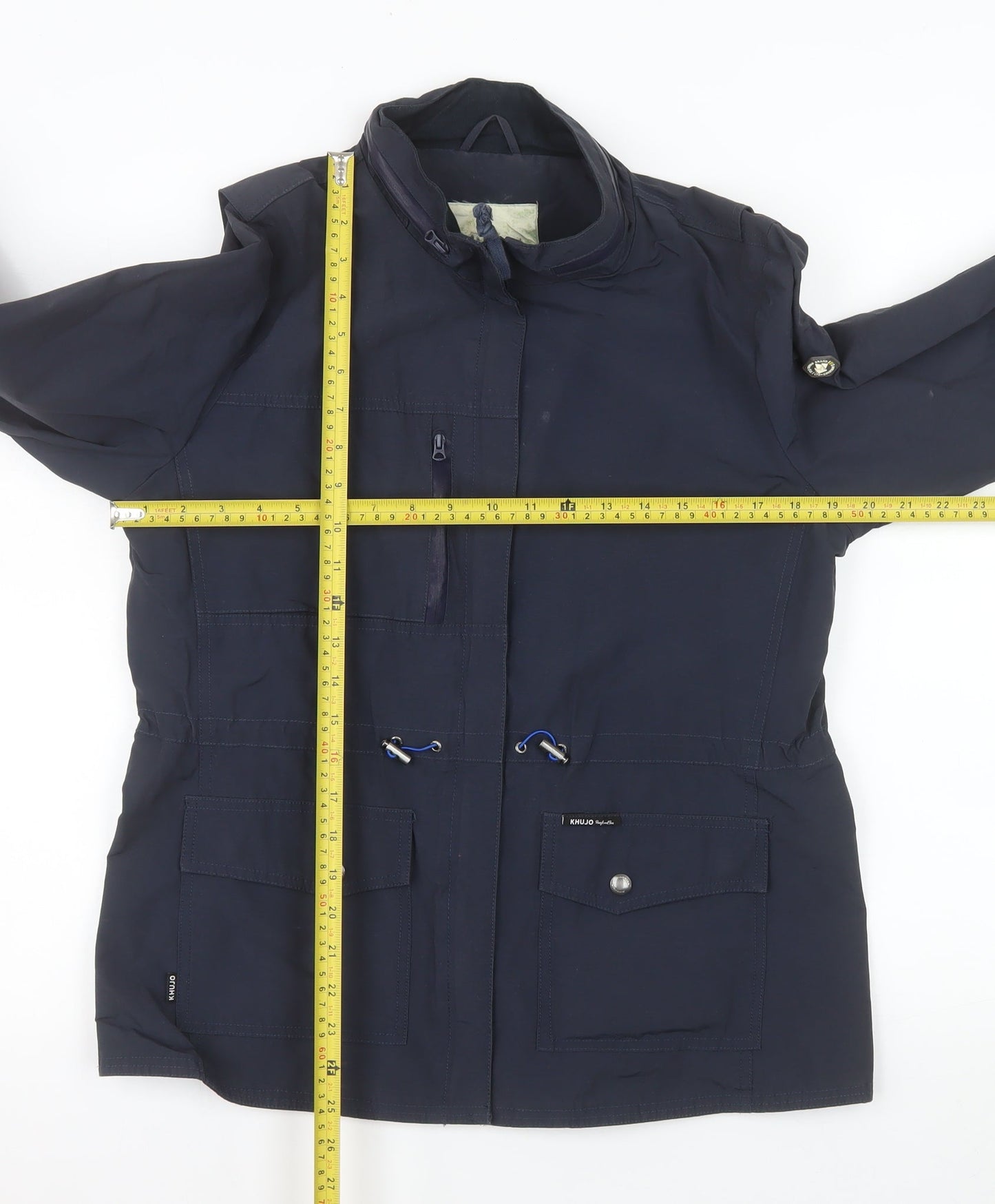 Khujo Men's Blue XL Cotton Nylon Outdoor Anorak Jacket