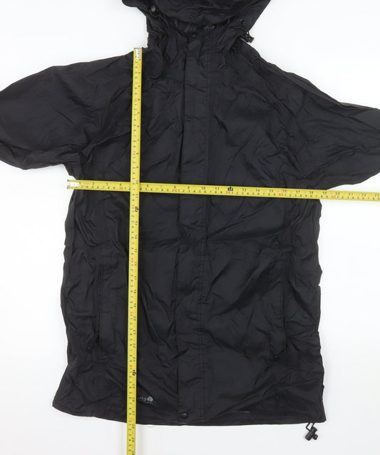 Regatta Mens Black XS Waterproof Hooded Rain Jacket