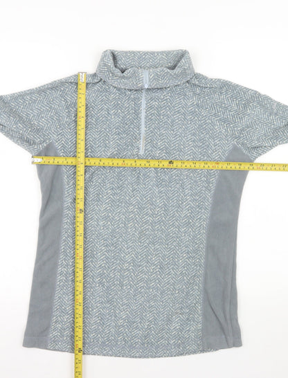 Columbia Women's Grey 1/2 Zip Fleece Pullover Sweatshirt M
