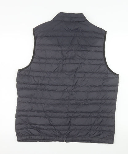 Marks and Spencer Men's Grey Padded Down Bodywarmer Waistcoat L