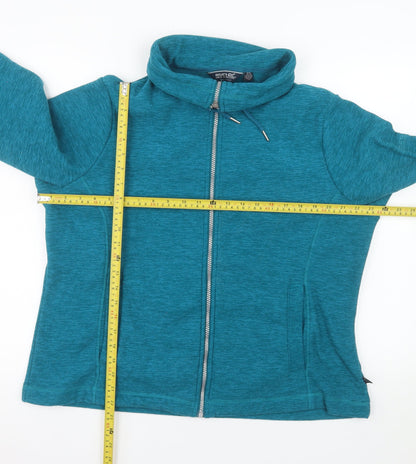 Regatta Womens Blue Full Zip Fleece Jacket Size 16 Outdoor