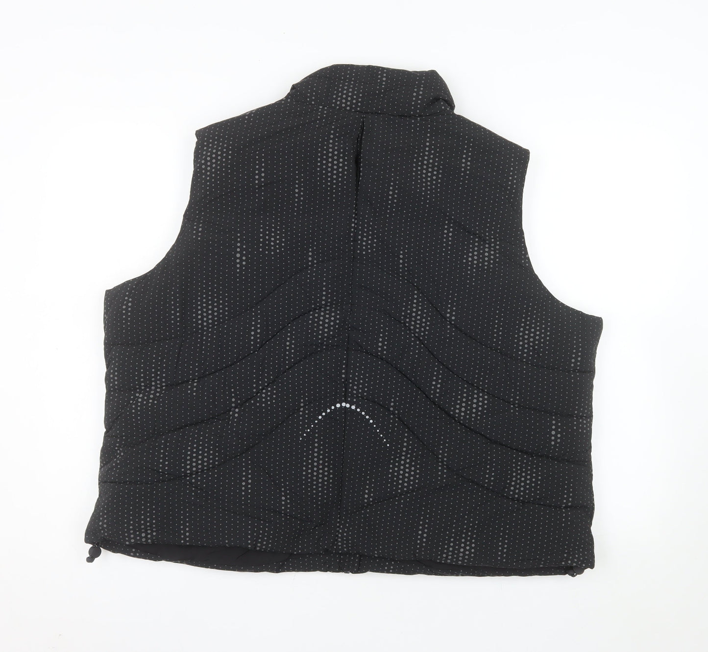 Marks and Spencer Womens Black Quilted Puffer Waistcoat Size 22