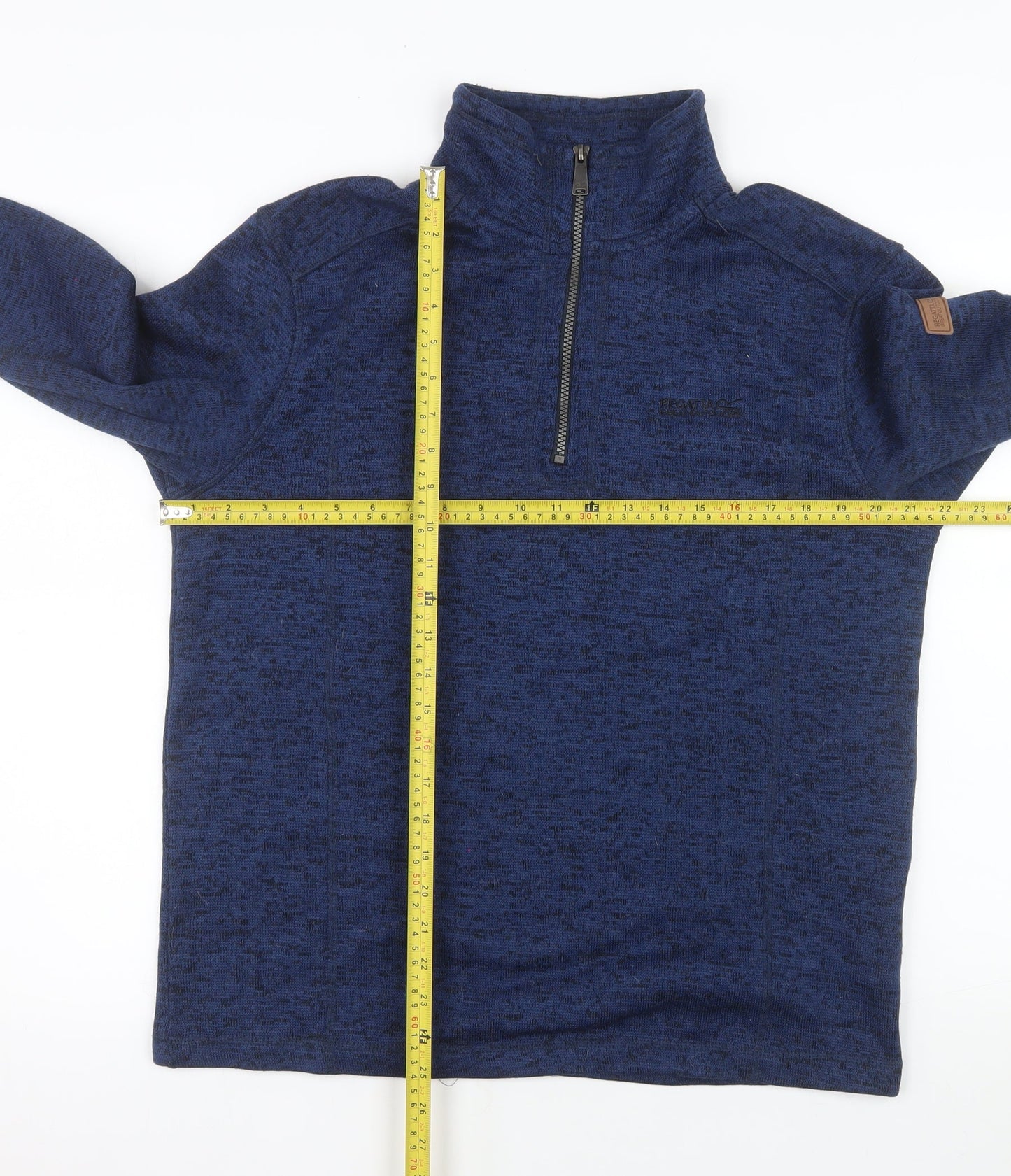 Regatta Men Blue 1/4 Zip Pullover Sweatshirt Fleece M
