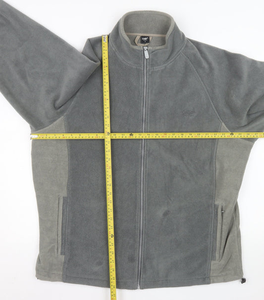 Cotton Traders Men's Dark Steel Full Zip Fleece Sweatshirt XL