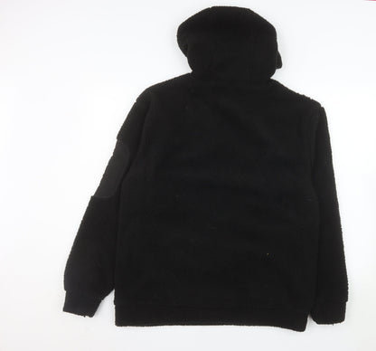 Puma Men's Black Fleece Pullover Hoodie Size M