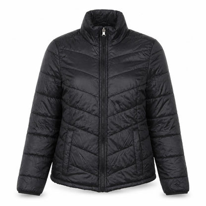 Jessica Simpson Women's Black S Puffer Jacket Lightweight Quilted Zip