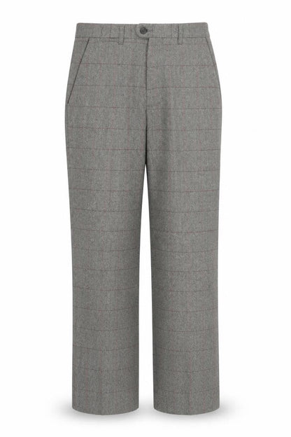 Marc Darcy Womens Grey Check Tweed Dress Pants Size 12 Regular