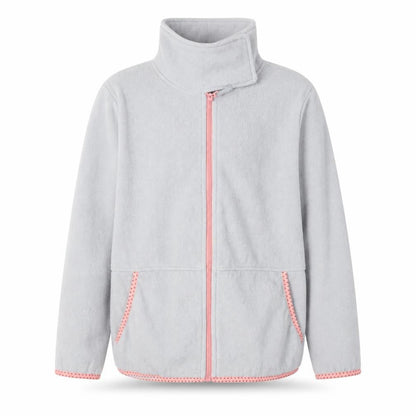 Crane Girls Grey Fleece Zip Jacket 11-12 Years Softshell Lightweight