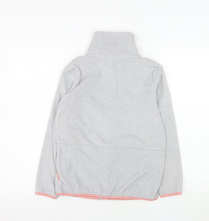 Crane Girls Grey Fleece Zip Jacket 11-12 Years Softshell Lightweight