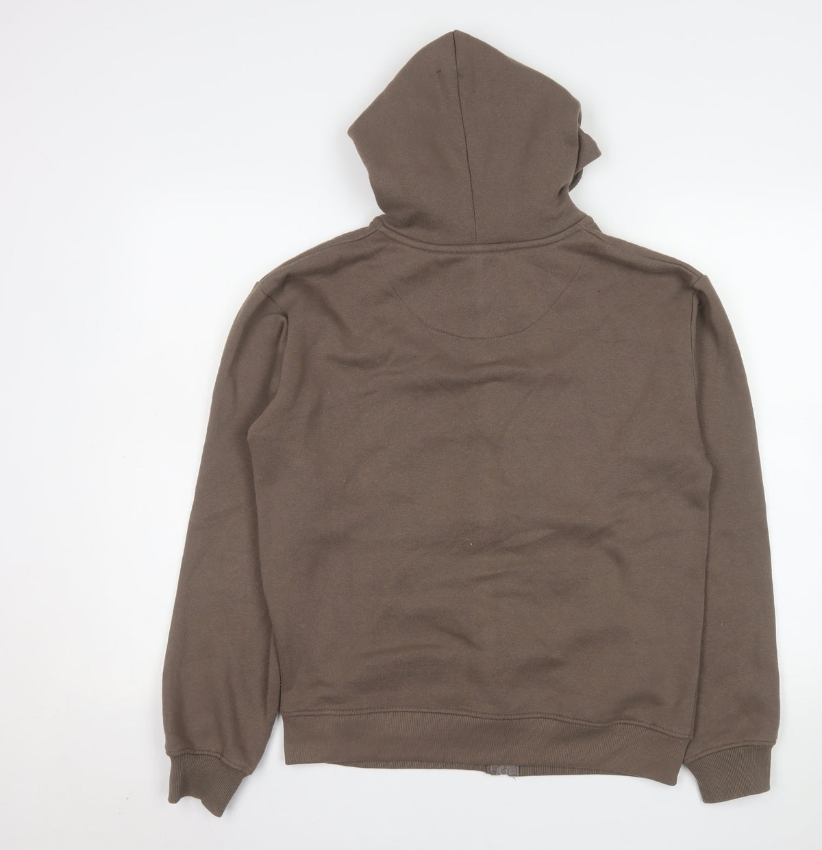 North West Men Brown M Full Zip Hooded Fleece Jacket