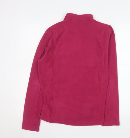 Quechua Women's Pink Fleece 1/2 Zip Pullover Sweatshirt Size 14