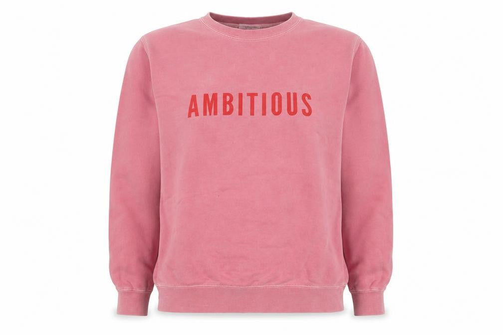 Phenomenal Women Pink Ambitious Graphic Pullover Sweatshirt Medium