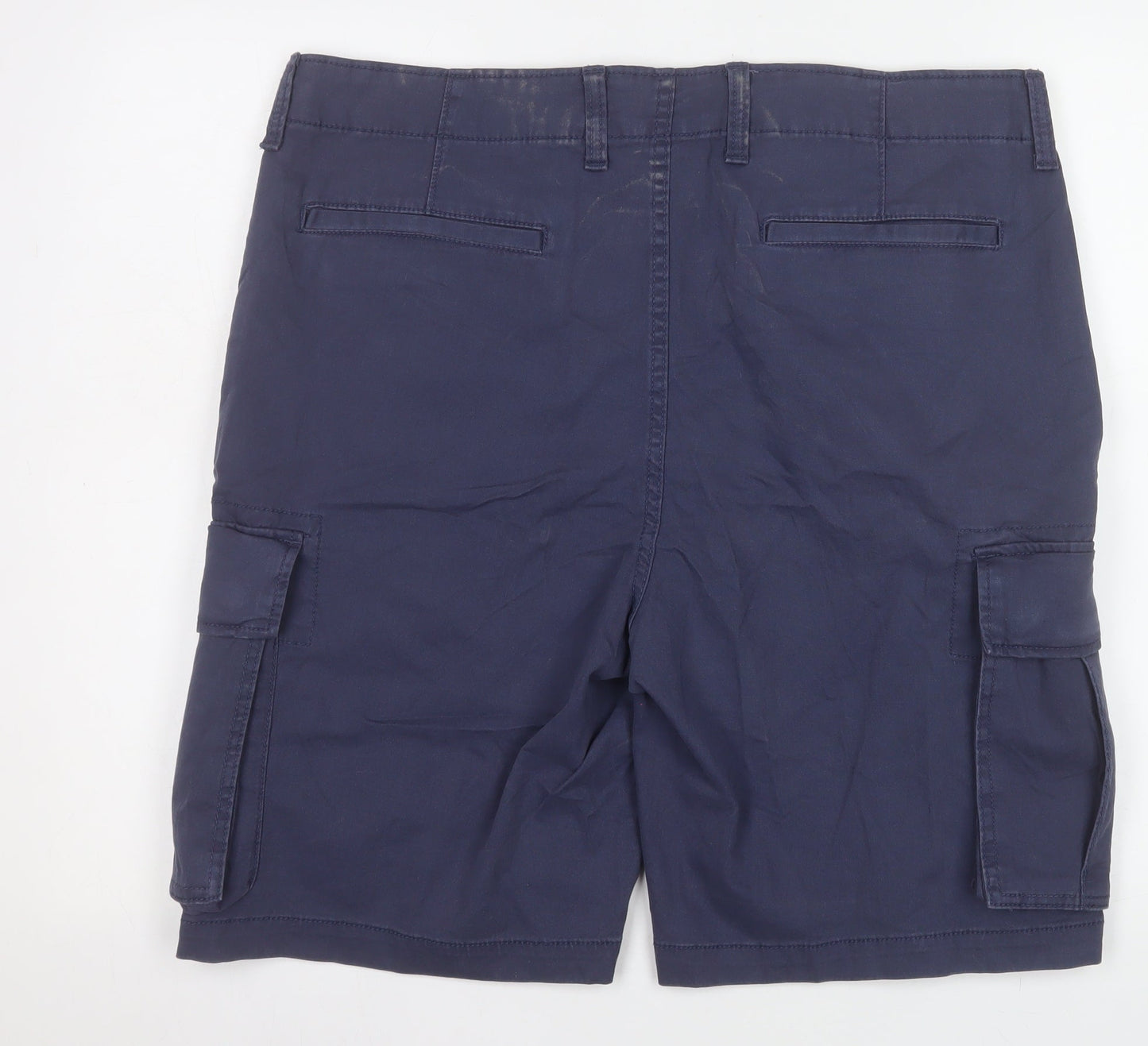 Old Navy Men's Blue Cargo Shorts Size 38 Built-In Flex Cotton