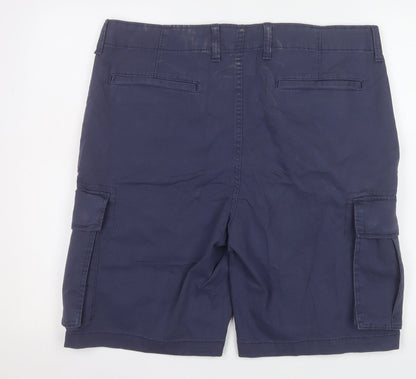 Old Navy Men's Blue Cargo Shorts Size 38 Built-In Flex Cotton