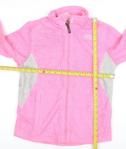 The North Face Teens Pink Full Zip Fleece Jacket M