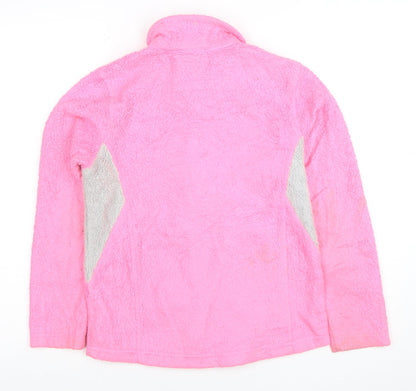 The North Face Teens Pink Full Zip Fleece Jacket M