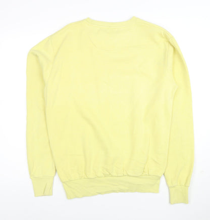 Ellesse Womens Yellow Crew Neck Pullover Sweatshirt M
