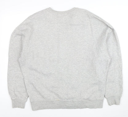 Disney Women Grey Maleficent Graphic Pullover Sweatshirt XS