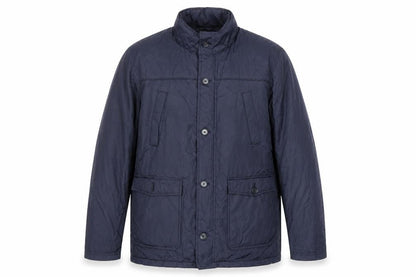 Beverly Hills Polo Club Men's Navy L Buttoned Mid-Length Jacket