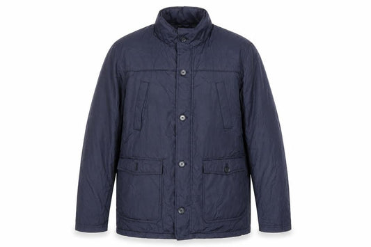 Beverly Hills Polo Club Men's Navy L Buttoned Mid-Length Jacket