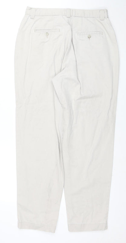 Lee Mens Beige Chino Casual Cotton Trousers Size 12 Slim
