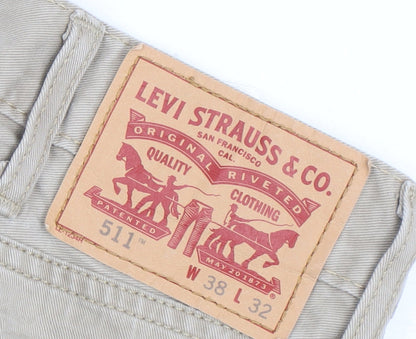Levi’s 511 Men’s Beige Slim Fit Chino Trousers W38 L32