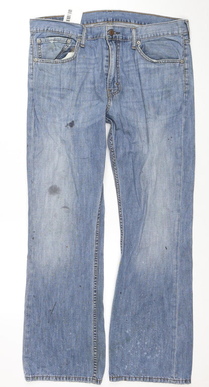 Levi's Men's Blue 527 Bootcut Denim Jeans W36 L30 Regular Fit