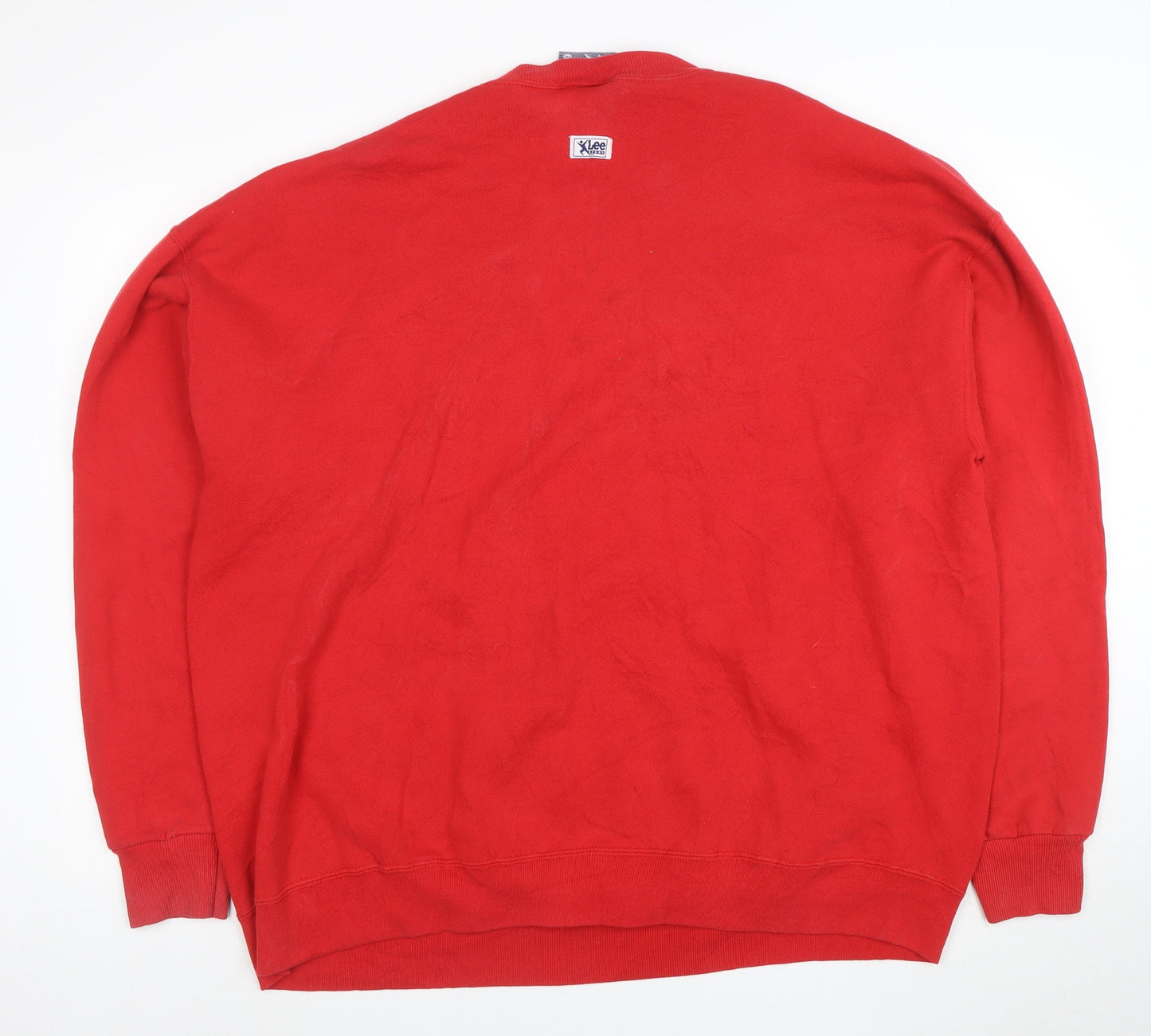 Lee Sport Men’s Red 49ers Crew Neck Pullover Sweatshirt 2XL