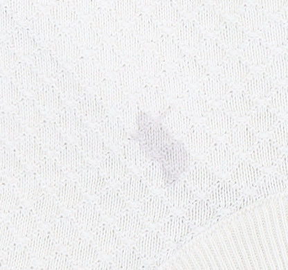 GANT Men Ivory 4XL 1/2 Zip Cotton Jumper Classic Knit Pullover