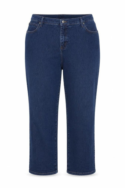 Lee Women's Blue Relaxed Fit Straight Jeans 24W Petite