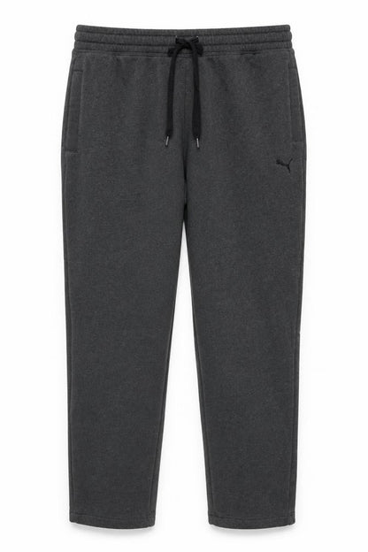 Puma Mens Grey XL Fleece Sweatpants Joggers Elastic Waist