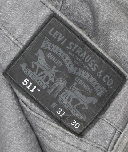 Levi's 511 Men's Grey Slim Fit Straight Jeans W31 L30