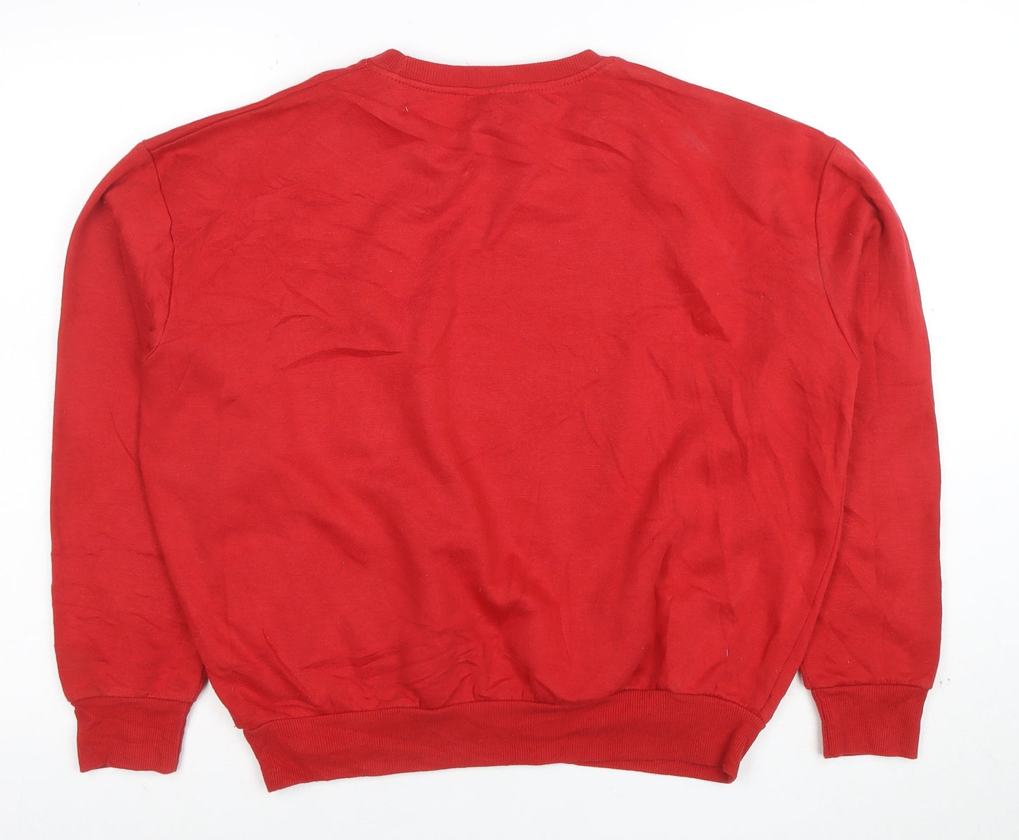 Disney Women’s Red Mickey Mouse Pullover Sweatshirt Size S