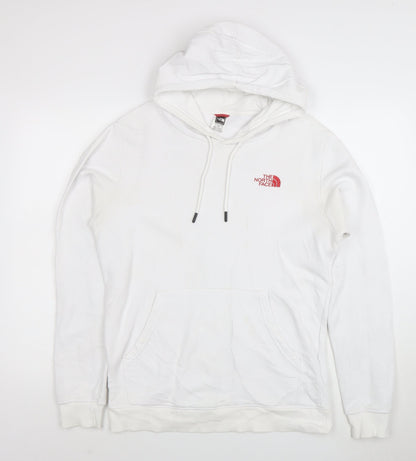 The North Face Men's White Pullover Hoodie M Graphic Outdoor