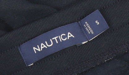Nautica Men's Blue Jogger Sweatpants S Cotton Blend Tapered Fit