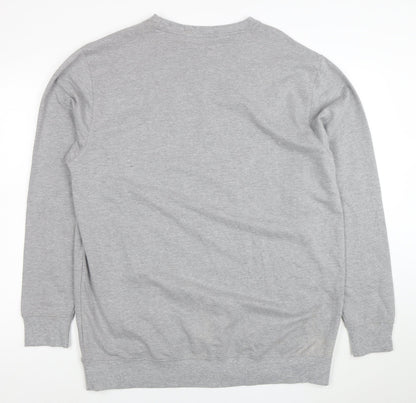 Anko Mens Grey 2XL Regular Fit Crew Neck Pullover Sweatshirt