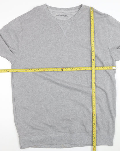 Anko Mens Grey 2XL Regular Fit Crew Neck Pullover Sweatshirt