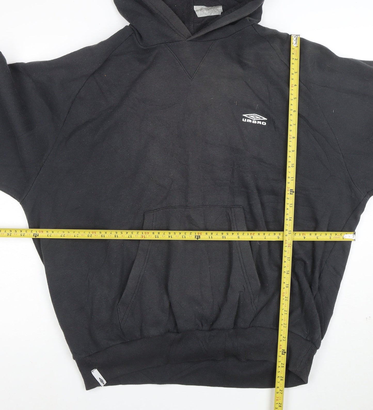 Umbro Mens Black XL Pullover Hoodie Fleece Sportswear