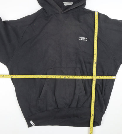 Umbro Mens Black XL Pullover Hoodie Fleece Sportswear