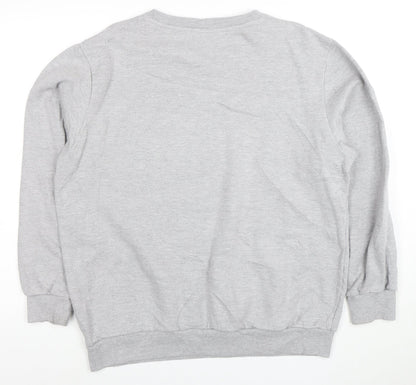 Disney Men's Grey Minnie Mouse Logo XL Pullover Sweatshirt