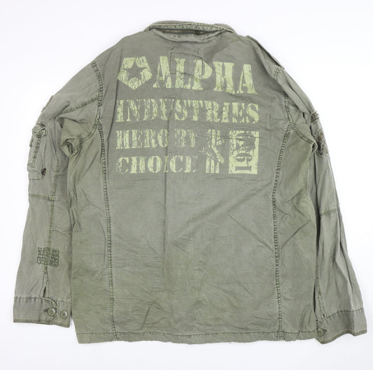 Alpha Industries Men’s Green Military Cotton Field Jacket XL