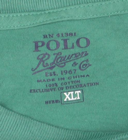 Polo Ralph Lauren Men's Green L Tall Classic Cotton T-Shirt