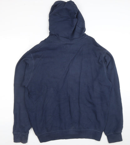 Reebok Men's Blue Full Zip Hoodie Size L Sports Fleece