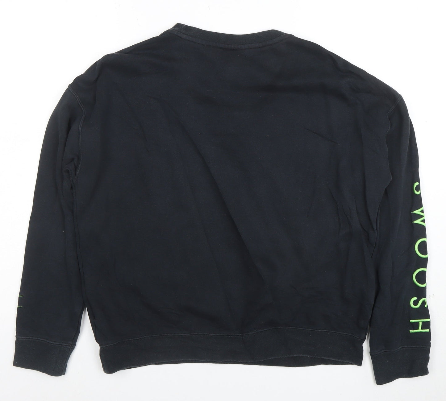 Nike Boys Black XL Sweatshirt Crew Neck Graphic Print Standard Fit