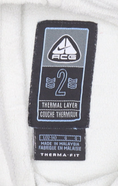 Nike ACG Women’s Beige Thermal Fleece Pullover Sweatshirt L