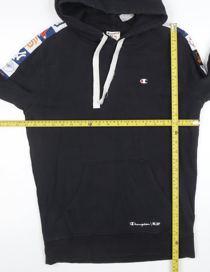 Champion Mens Black Small Pullover Hoodie MLB Graphic Cotton