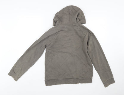 Under Armour Boys Khaki Pullover Hoodie YLG 13-14 Years Cotton Blend