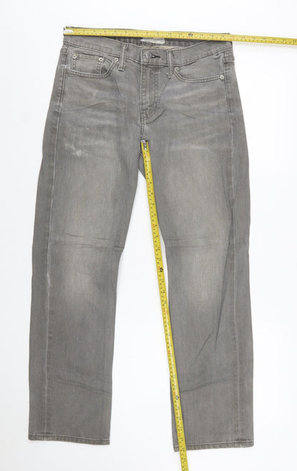 Levi’s 514 Men Grey Straight Regular Fit Denim Jeans W30 L30
