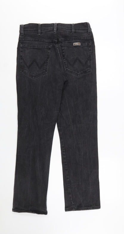 Wrangler Men's Black Regular Fit Straight Jeans W31 L30